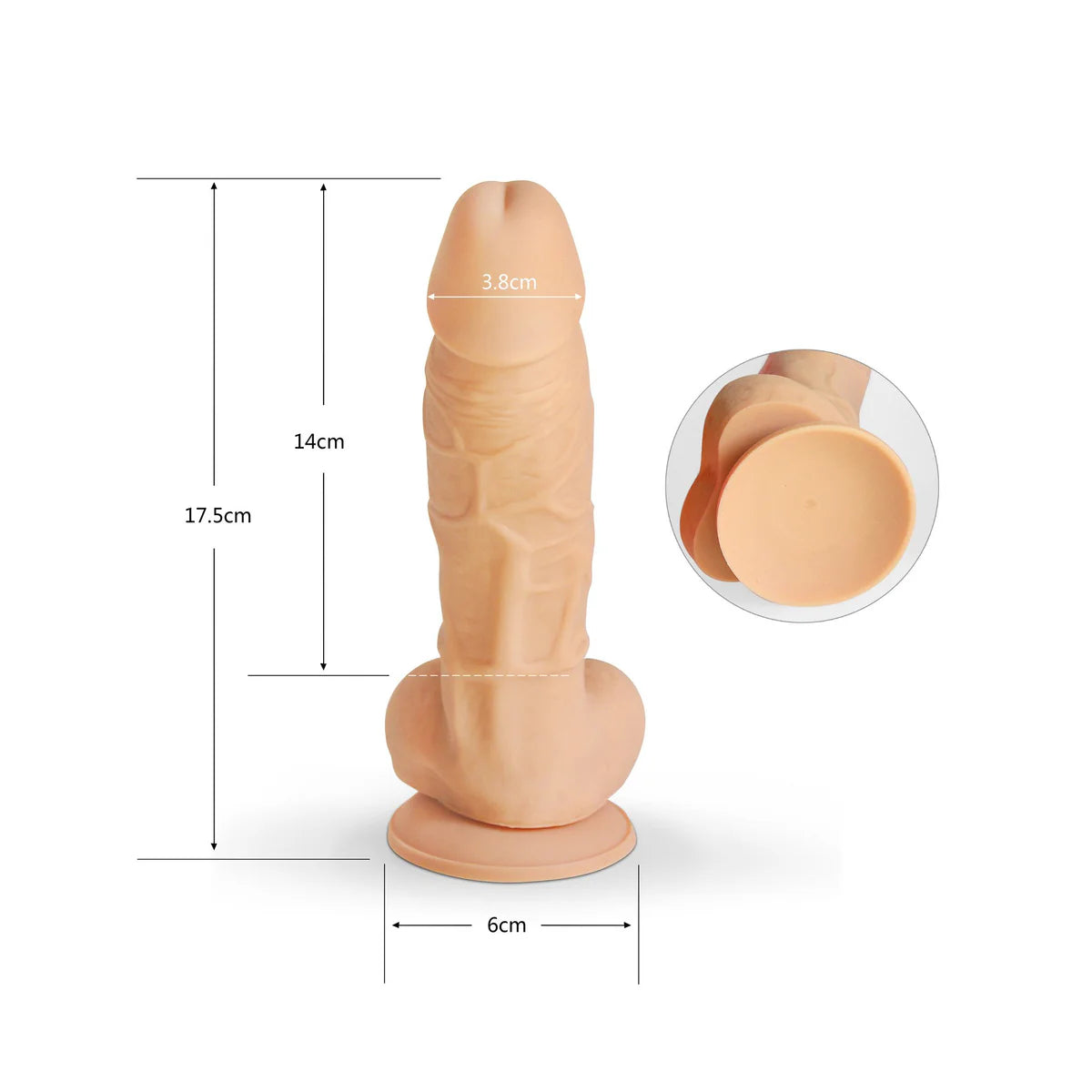 Dildo Amón 18 cm -20 cm